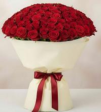 Букет 101 Красная роза Милано в Угловке