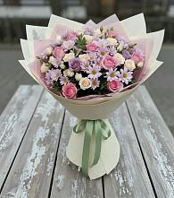 Букет цветов из:  Розы и Хризантемы #REPLACE_PRED# Угловке