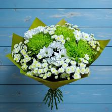 Букет цветов из:  Хризантемы #REPLACE_PRED# Угловке