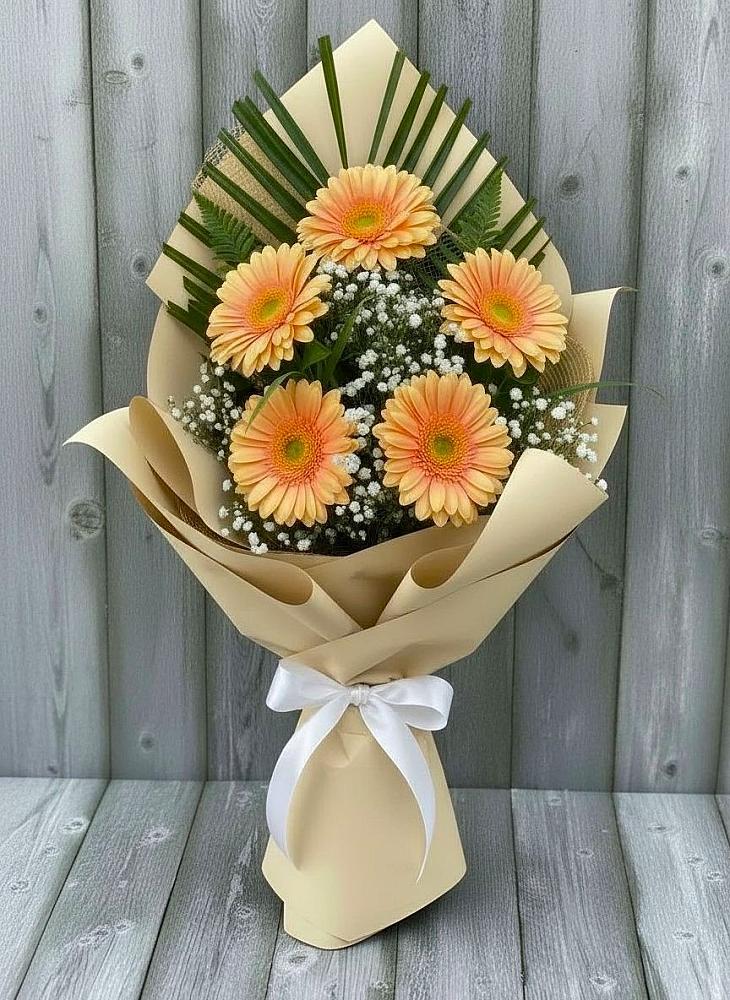 Букет цветов из: Герберы в Угловке