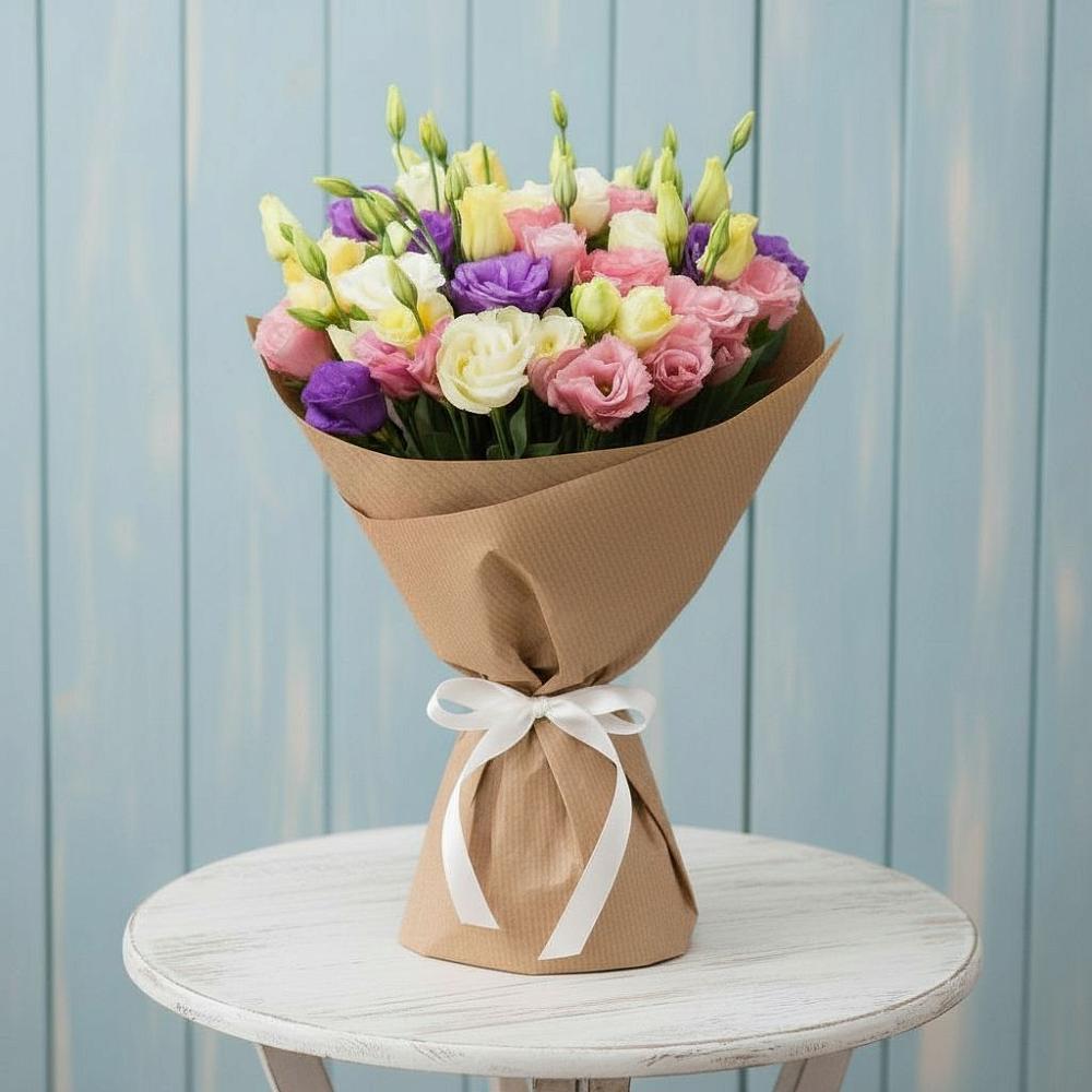 Букет цветов из: Лизиантусы в Угловке