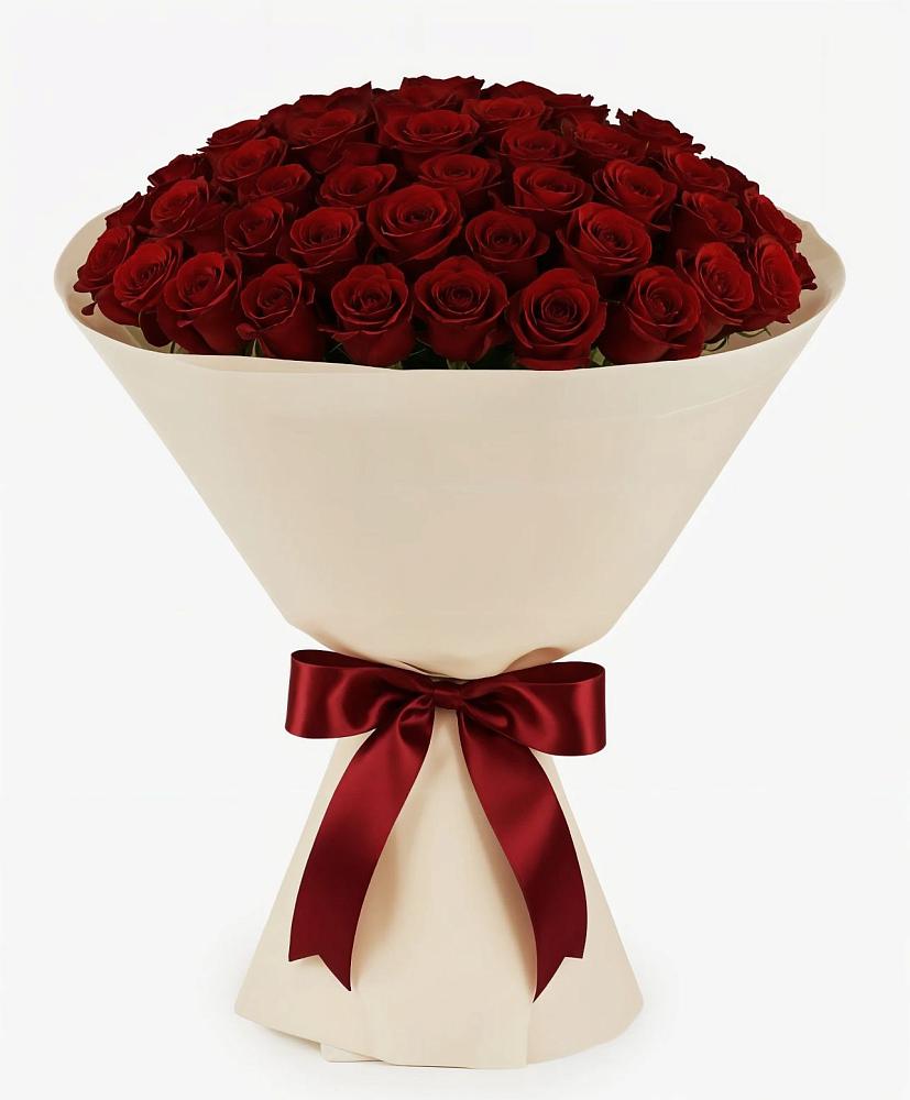 Букет 101 Бордовая роза Блэк Бакарра в Угловке