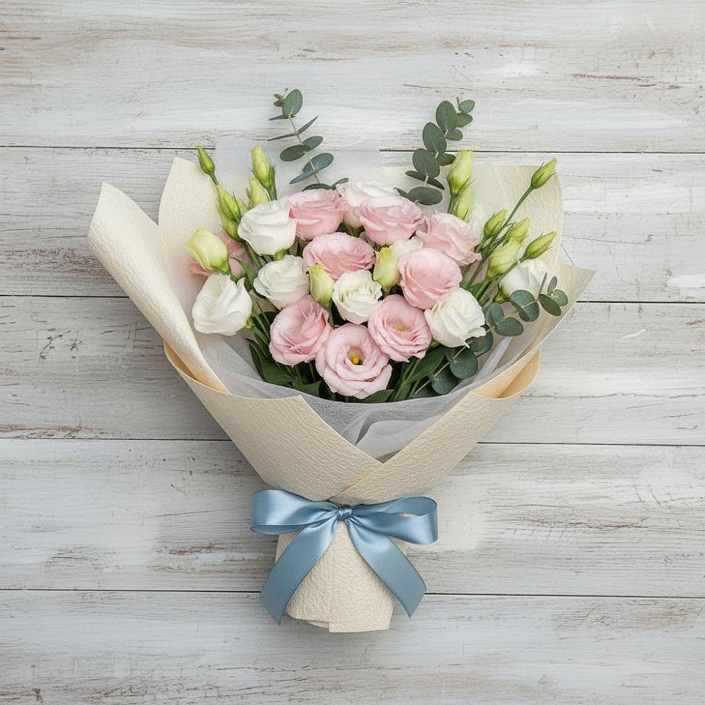 Букет цветов из: Лизиантусы в Угловке